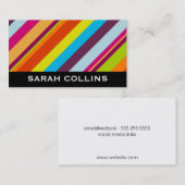 Moderne strepen visitekaartje (Voorkant / Achterkant)