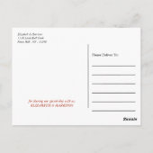 Moderne string lichten, rood en gouden bruiloft Da Briefkaart (Achterkant)