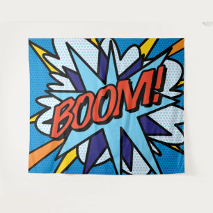 Moderne Stripboek Pop Art BOOM Wandtapijt Wandkleed