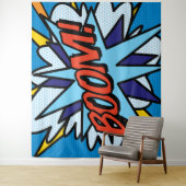 Moderne Stripboek Pop Art BOOM Wandtapijt Wandkleed (In situ)