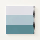 Moderne stripe onze Bucket List Couple Keepomwille Notitieboek (Achterkant)