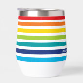 MODERNE STRIPED MOTIF élégant arc-en-ciel coloré (Droite)