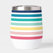 MODERNE STRIPED MOTIF élégant pastel arc-en-ciel (Arrière)