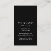 Moderne Striped Professional Bold DJ Hip Visitekaartje (Achterkant)