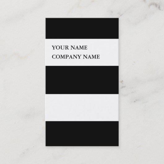 Moderne Striped Professional Bold DJ Hip Visitekaartje (Voorkant)