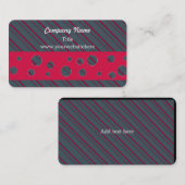 Moderne Stripes en cirkelpatroon Visitekaartje (Voorkant / Achterkant)