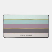 Moderne stripes op maat bureaumat (Voorkant)