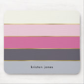 Moderne stripes op maat muismat (Voorkant)