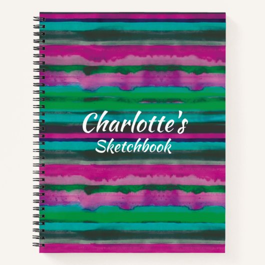  moderne Stripes op maat Notitieboek (Voorkant)