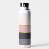 Moderne stripes op maat waterfles (Links)