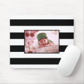 Moderne stripes personaliseren aangepaste foto muismat (Met muis)