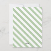 Moderne Stripes Prettige feestdagen fotoflatkaarte Feestdagenkaart (Achterkant)