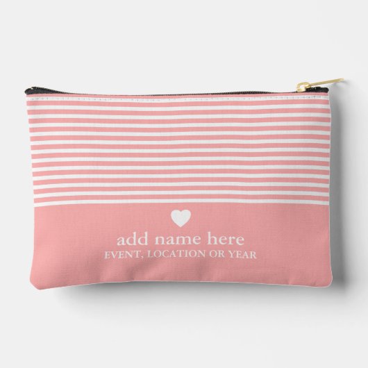 Moderne strips met geüploschaalde hartmonogram etui (Achterkant)