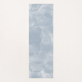 Moderne Stusty Blue Waterverf Brush Strokes Yogamat (Voorkant)