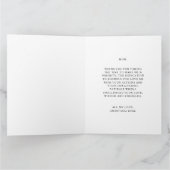 Moderne Stylish Blue Floral Bonne carte de fête de (Intérieur)