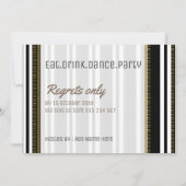 Moderne stylish Femme 40e anniversaire Invitations (Dos)