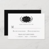 Moderne Stylisme noir et blanc RSVP | (Devant / Derrière)