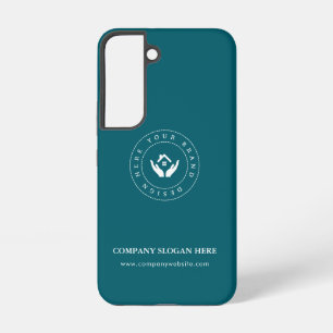 Moderne stylist bewerkbare logo en tekst samsung galaxy hoesje