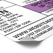 Moderne suikergoedproducten, Adverteren Poster (Hoek)