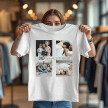 Moderne Superhelden-Familie Foto T-shirt voor Vade