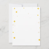 Moderne sur la lune invitation à la douche pour bé (Dos)