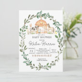 Moderne sur le Baby shower agricole Invitation (Debout devant)