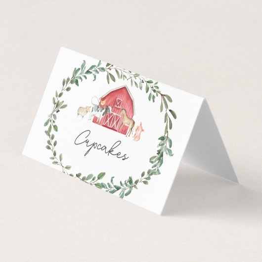 Moderne sur les cartes de tente de nourriture de f (Devant)