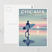 Moderne Surfer Sunset Chicama Peru Briefkaart (Voorkant / Achterkant)