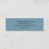 Moderne Sweets Bakery Professional Business Mini Visitekaartje (Achterkant)