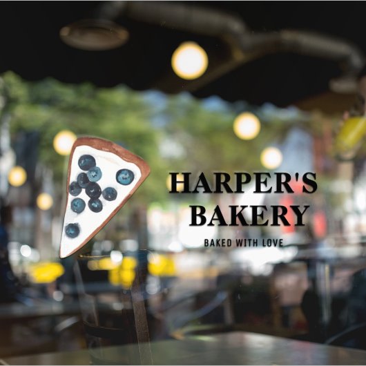 Moderne Sweets Bakery Professional Business Raamsticker
