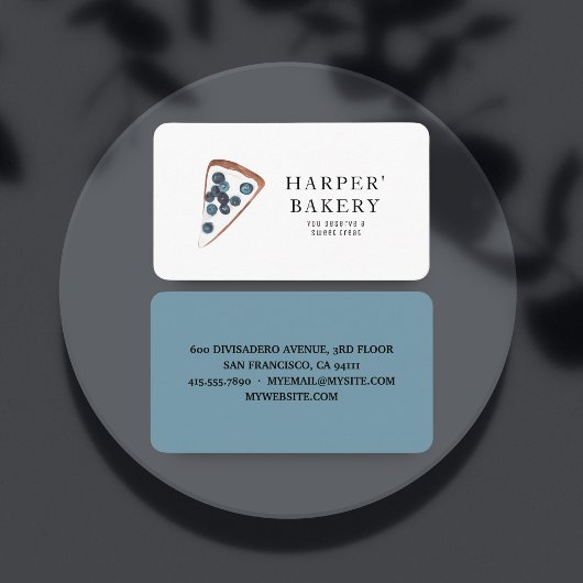 Moderne Sweets Bakery Professional Business Visitekaartje