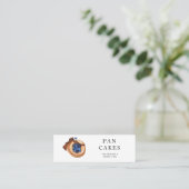 Moderne Sweets Pancake Bakery Professional Busines Mini Visitekaartje (Staand voorkant)