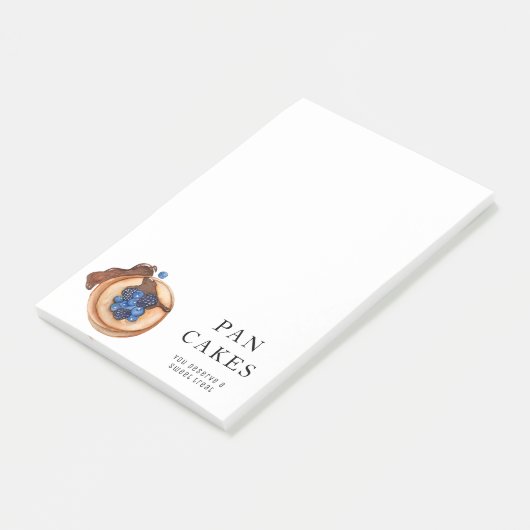 Moderne Sweets Pancake Bakery Professional Busines Post-it® Notes (Schuin)