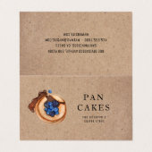 Moderne Sweets Pancake Bakery Professional Busines Visitekaartjes (Buitenkant ongevouwen)