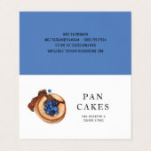 Moderne Sweets Pancake Bakery Professional Busines Visitekaartjes (Buitenkant ongevouwen)