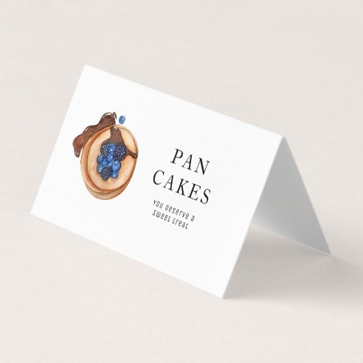 Moderne Sweets Pancake Bakery Professional Busines Visitekaartjes (Voorkant)