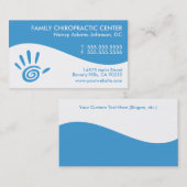 Moderne Swirl Colorful Chiropractic Visitekaartjes (Voorkant / Achterkant)