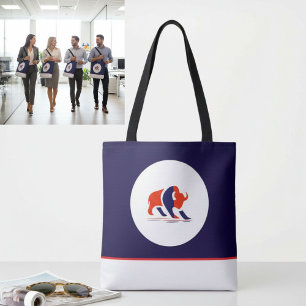 Moderne symbool minimalistische boodschappentas draagtas