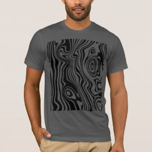 Moderne T-Shirt Patroon Waves - Kies kleur