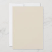 Moderne Tan Grey Simple Heart Faire-part de mariag (Dos)