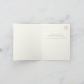 Moderne Tan Ivory Beach bruiloft Hartelijk dank Bedankkaart (Binnen)