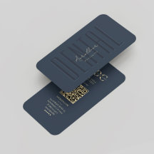 Moderne Tandarts Hygiënist Monogram Donkerblauw