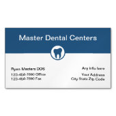 Moderne Tandarts Kantoor Klantmagneten Magnetisch Visitekaartje (Voorkant)