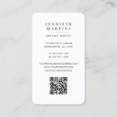 Moderne tandarts Logo Visitekaartje (Achterkant)