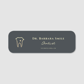 MODERNE TANDARTS ORTHODONTIST TANDHEELKUNDE GOUDEN NAAMPLAATJE