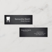 Moderne tandheelkundige assistent tandheelkundige mini visitekaartje (Voorkant / Achterkant)