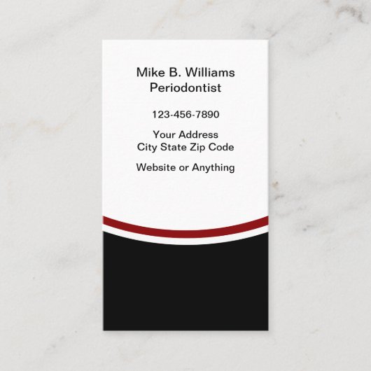 Moderne tandheelkundige Visitekaartjes (Voorkant)