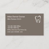 Moderne Tandpictogram Logo Tandheelkundige Afspraa Afsprakenkaartje (Voorkant)