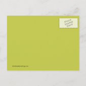 Moderne Tangerine Tree Save the Date POST KAART! Aankondigingskaart (Achterkant)