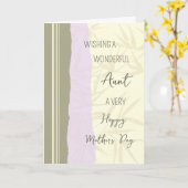 Moderne tante Happy Moederdag Kaart (Gele Bloem)